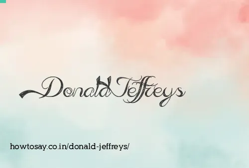 Donald Jeffreys