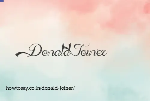 Donald Joiner