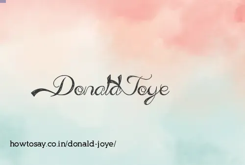 Donald Joye