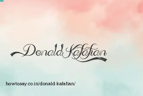 Donald Kafafian