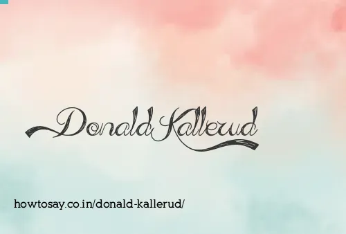 Donald Kallerud