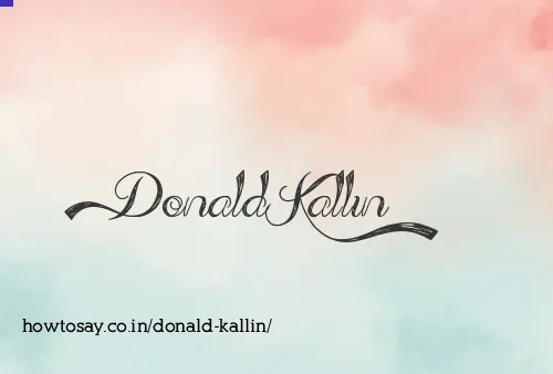 Donald Kallin