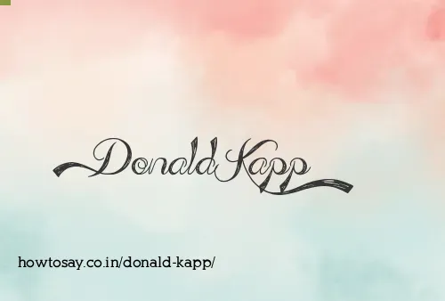 Donald Kapp