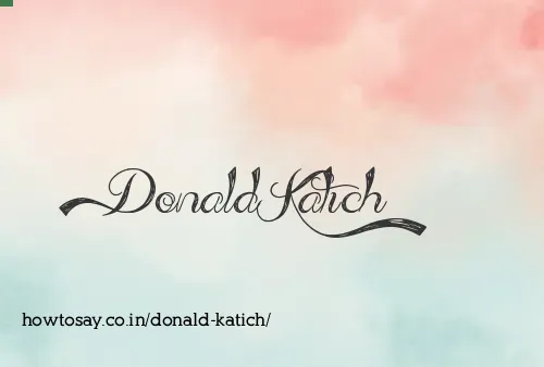 Donald Katich