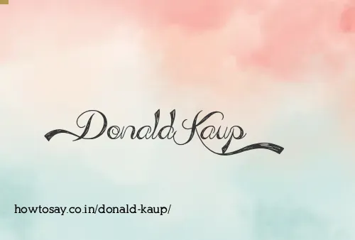 Donald Kaup
