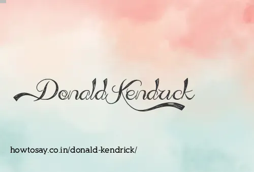 Donald Kendrick