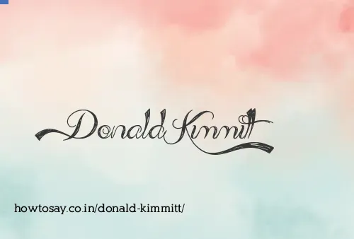 Donald Kimmitt