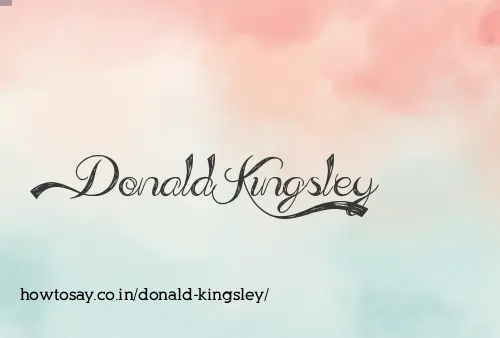 Donald Kingsley