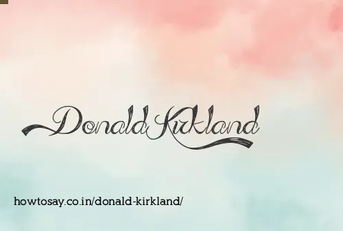 Donald Kirkland