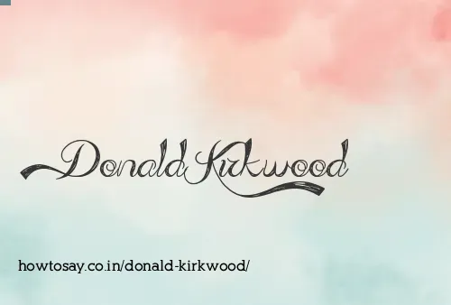 Donald Kirkwood