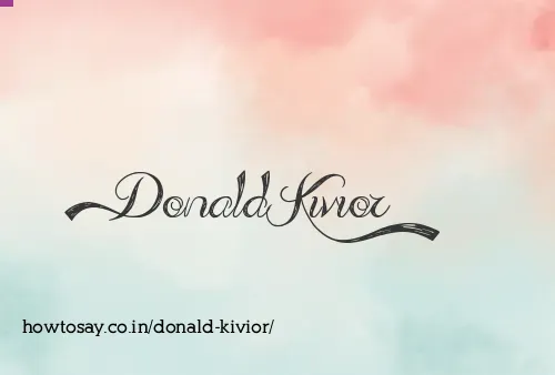 Donald Kivior
