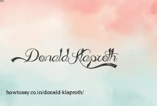 Donald Klaproth