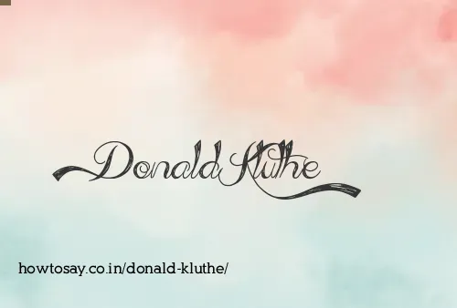 Donald Kluthe