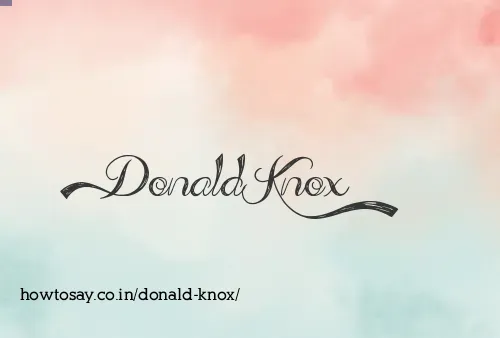 Donald Knox