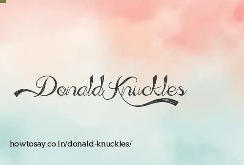Donald Knuckles