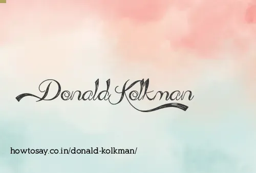 Donald Kolkman