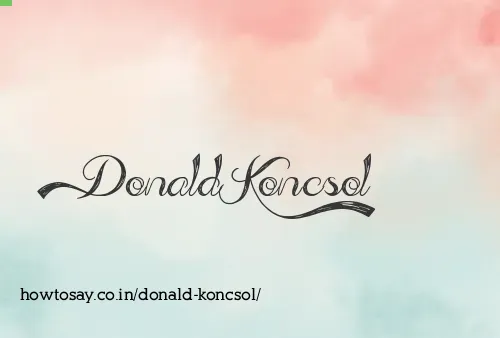 Donald Koncsol