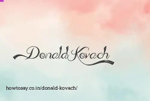 Donald Kovach