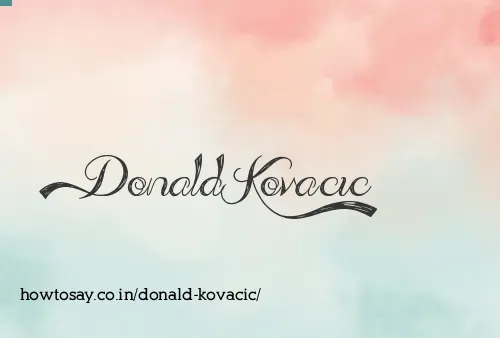 Donald Kovacic