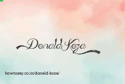 Donald Koza