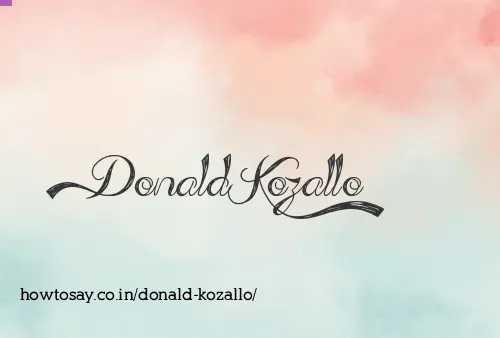 Donald Kozallo