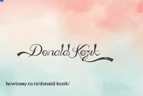Donald Kozik