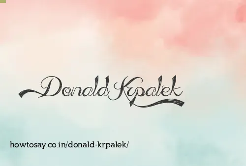 Donald Krpalek