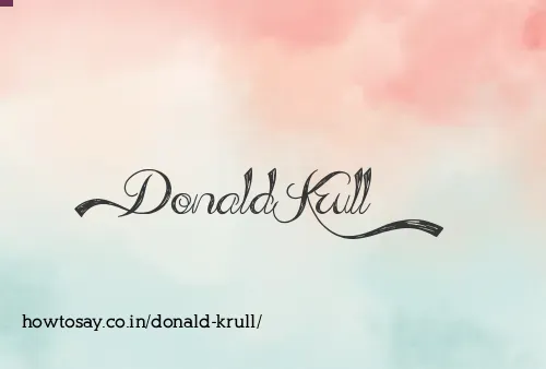 Donald Krull