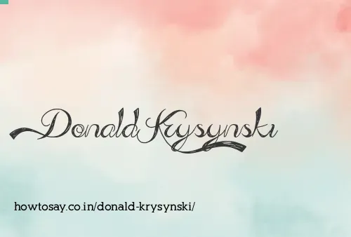 Donald Krysynski