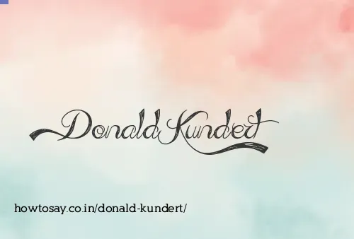 Donald Kundert