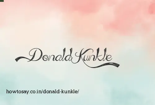 Donald Kunkle