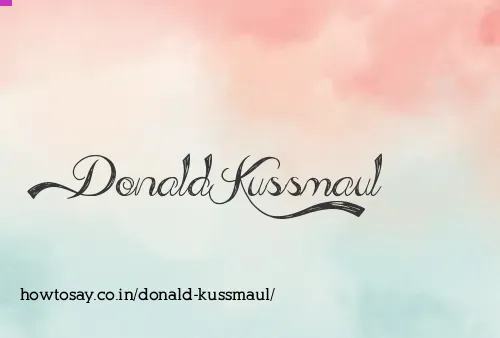 Donald Kussmaul
