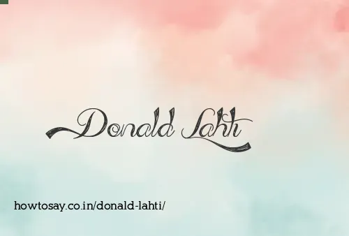 Donald Lahti