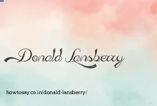 Donald Lansberry