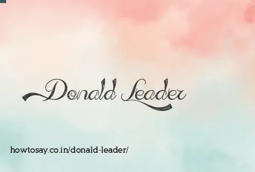 Donald Leader