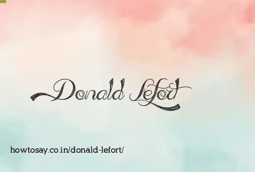 Donald Lefort