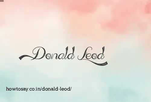 Donald Leod
