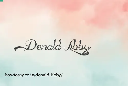 Donald Libby