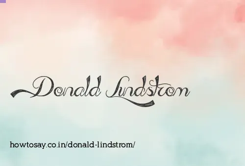 Donald Lindstrom