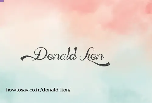 Donald Lion