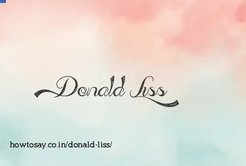 Donald Liss