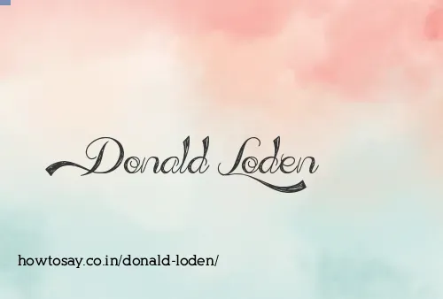 Donald Loden