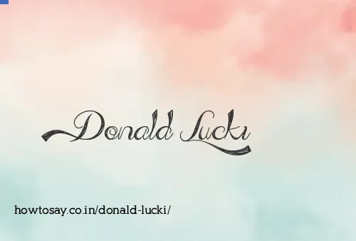 Donald Lucki