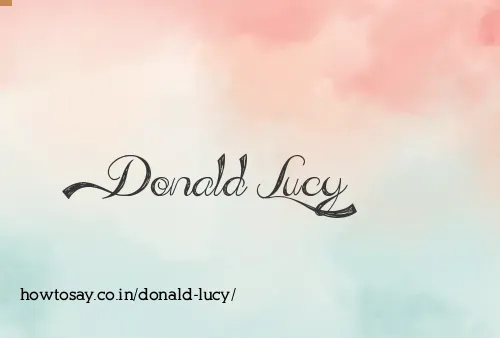 Donald Lucy