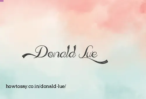 Donald Lue