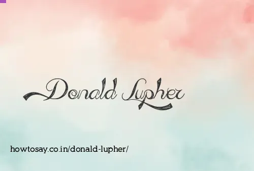 Donald Lupher