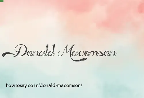 Donald Macomson