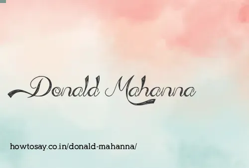 Donald Mahanna