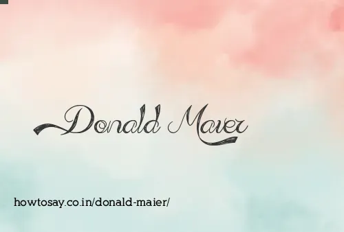Donald Maier