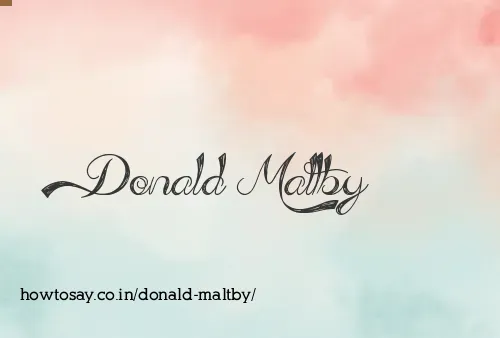 Donald Maltby